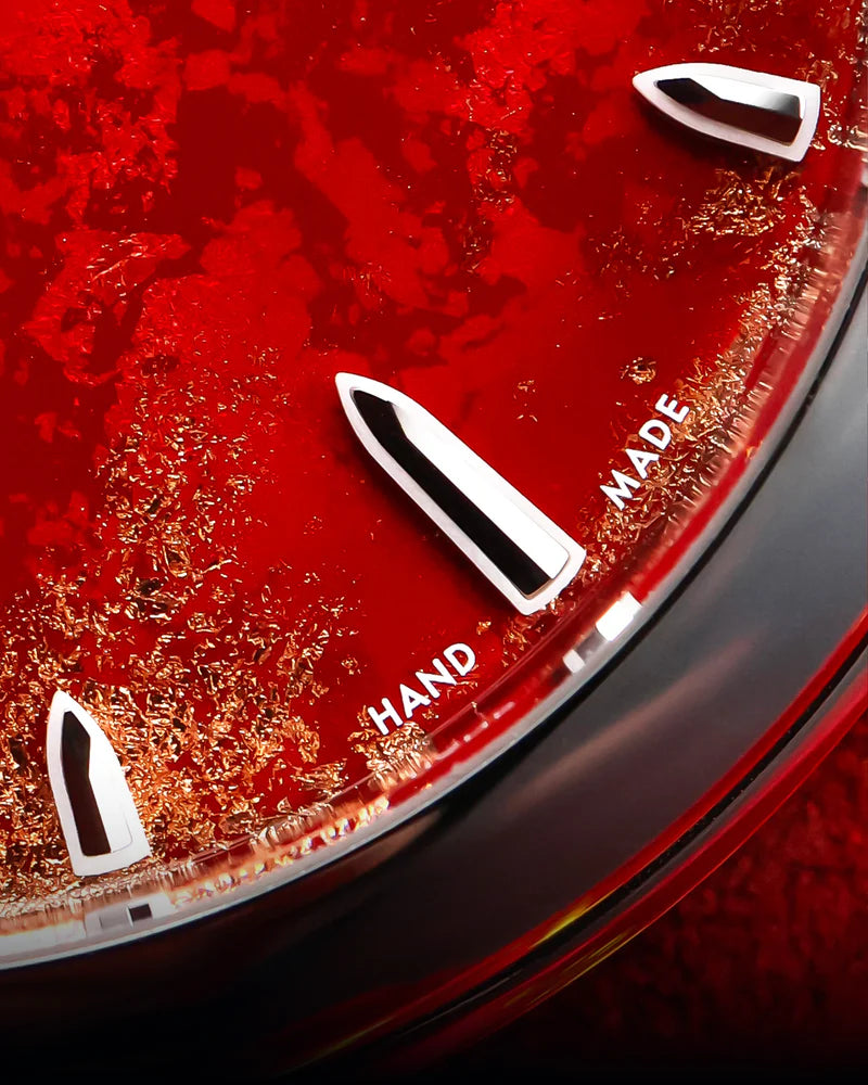 Awake-sơn-mai-frosted-leaf-royal-red 11