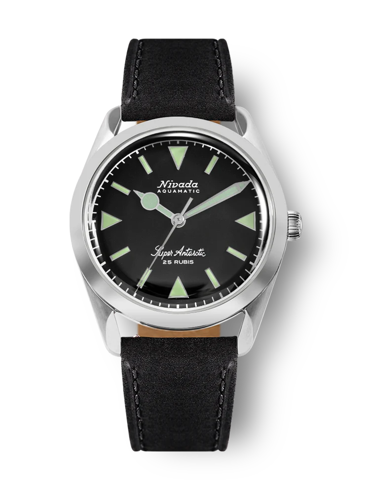 Leather strap, black