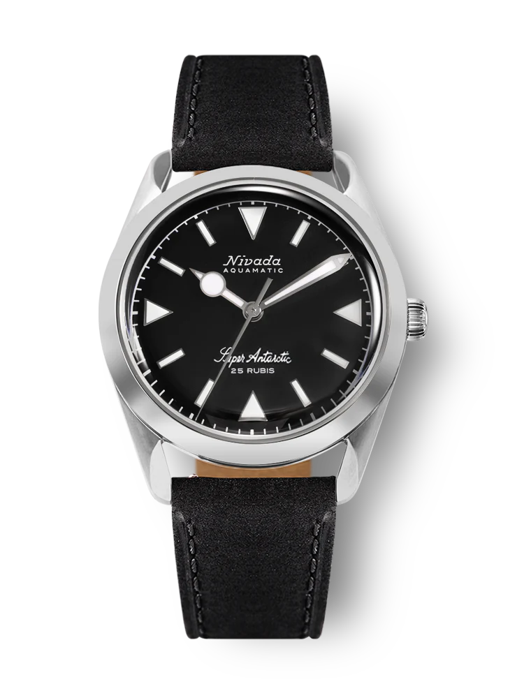 Leather strap, black