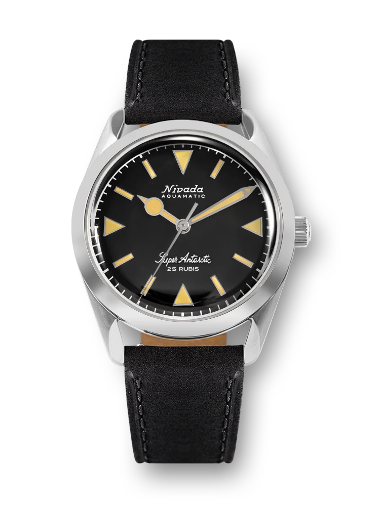 Leather strap, black