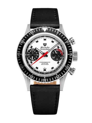 Nivada Grenchen Chronomaster Paul Newman Inter Bezel 86054M - Stahlboden