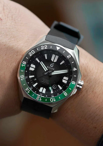 Boldr Odyssey 44 Freediver GMT Black-Green