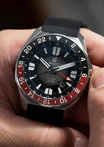 Boldr Odyssey 44 Freediver GMT Black-Red
