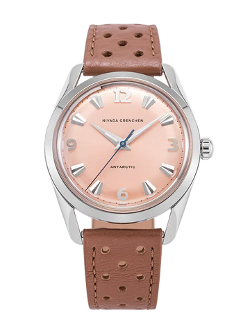 Nivada Grenchen Antarctic 35mm Salmon - No Date 35018M