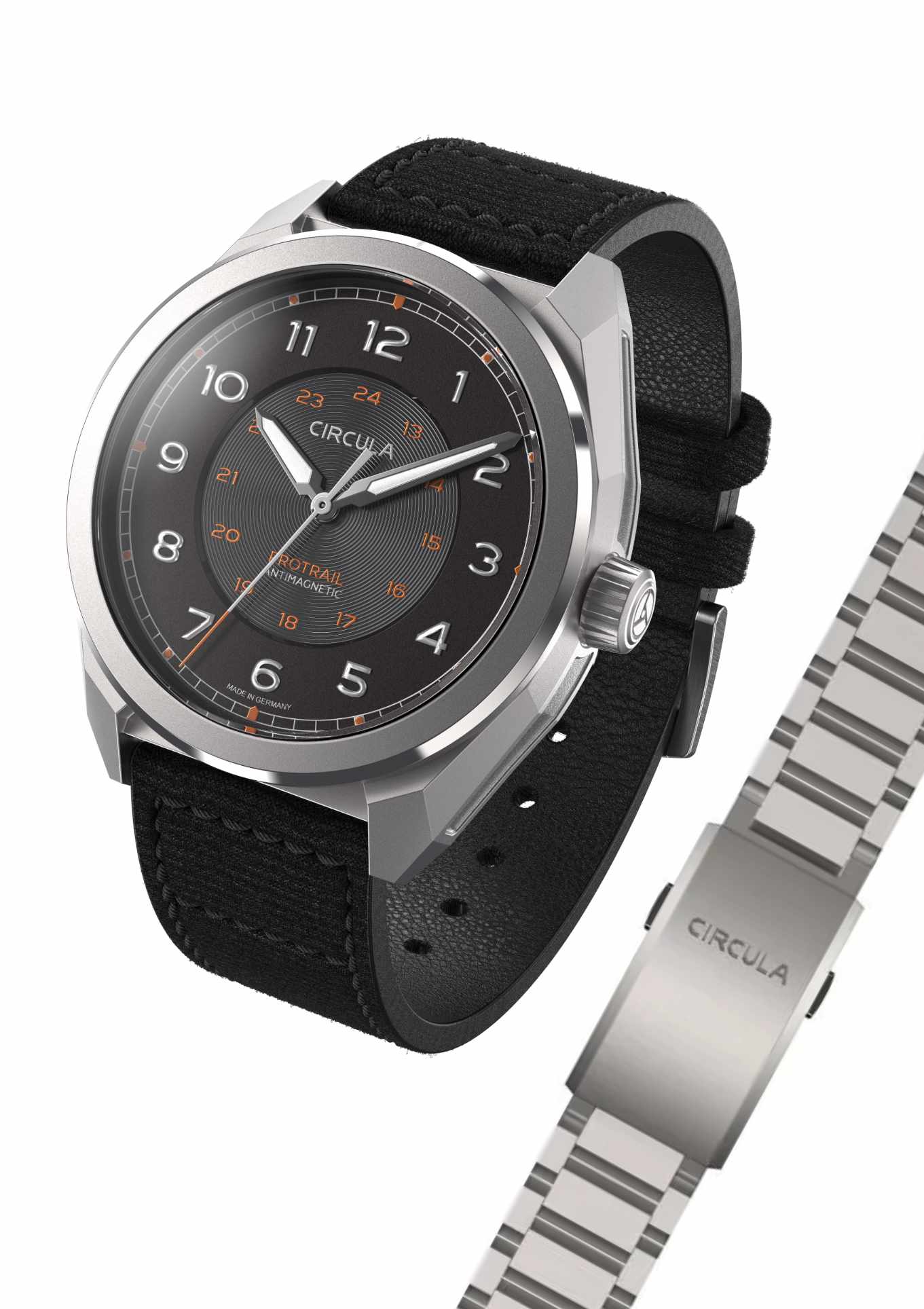 Set: canvas strap + steel strap