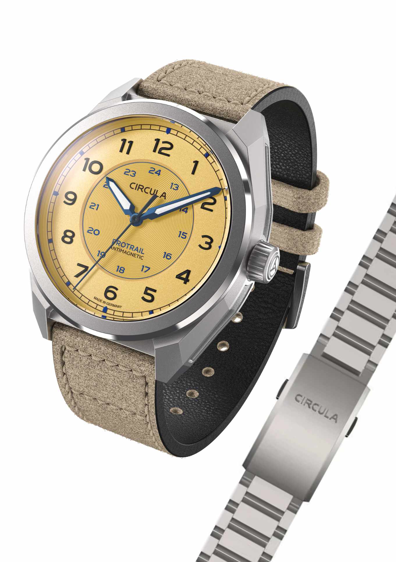 Set: canvas strap + steel strap