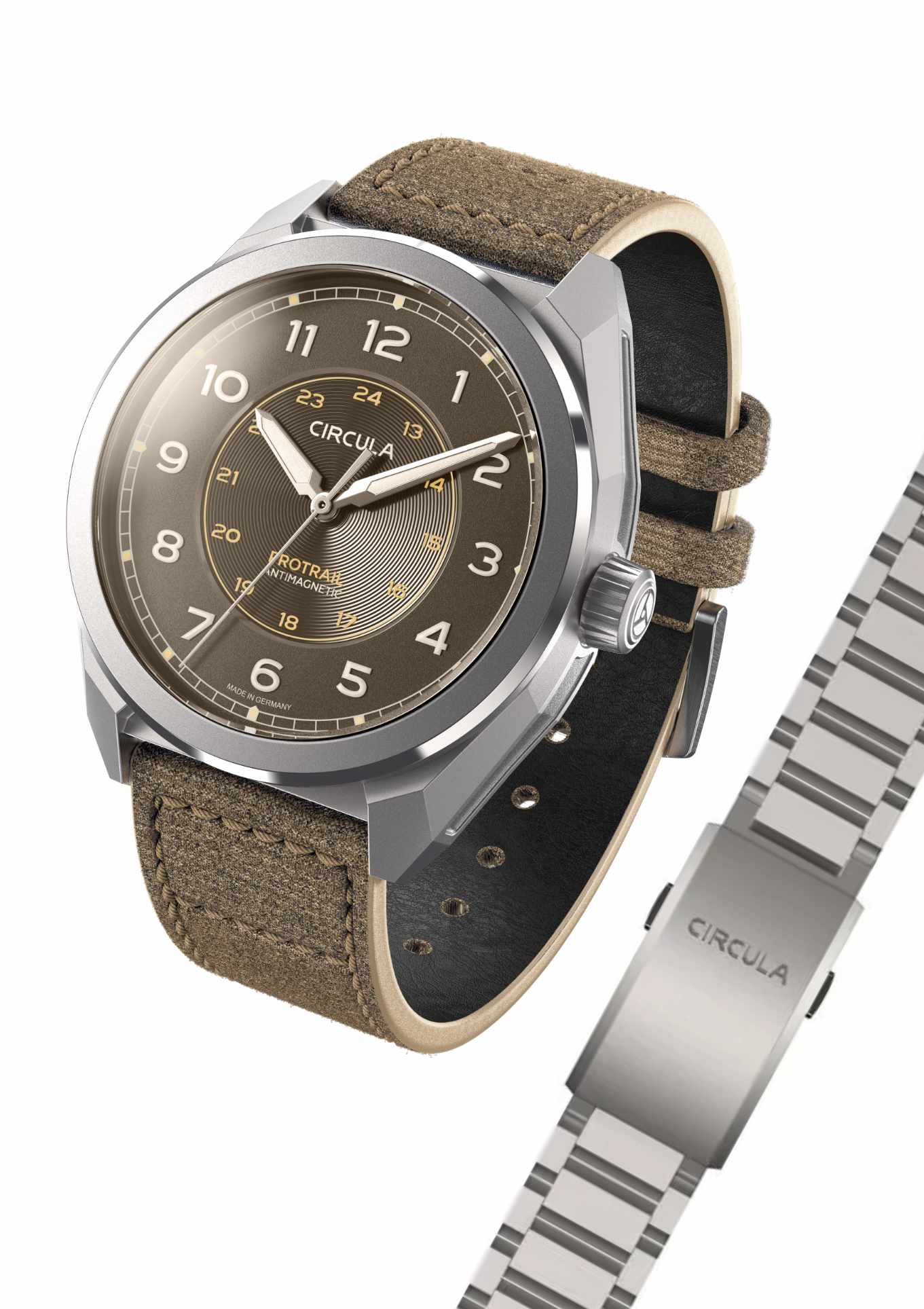 Set: canvas strap + steel strap