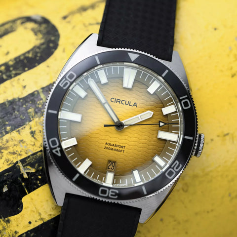 Circula AquaSport II - Yellow - Dive Watch