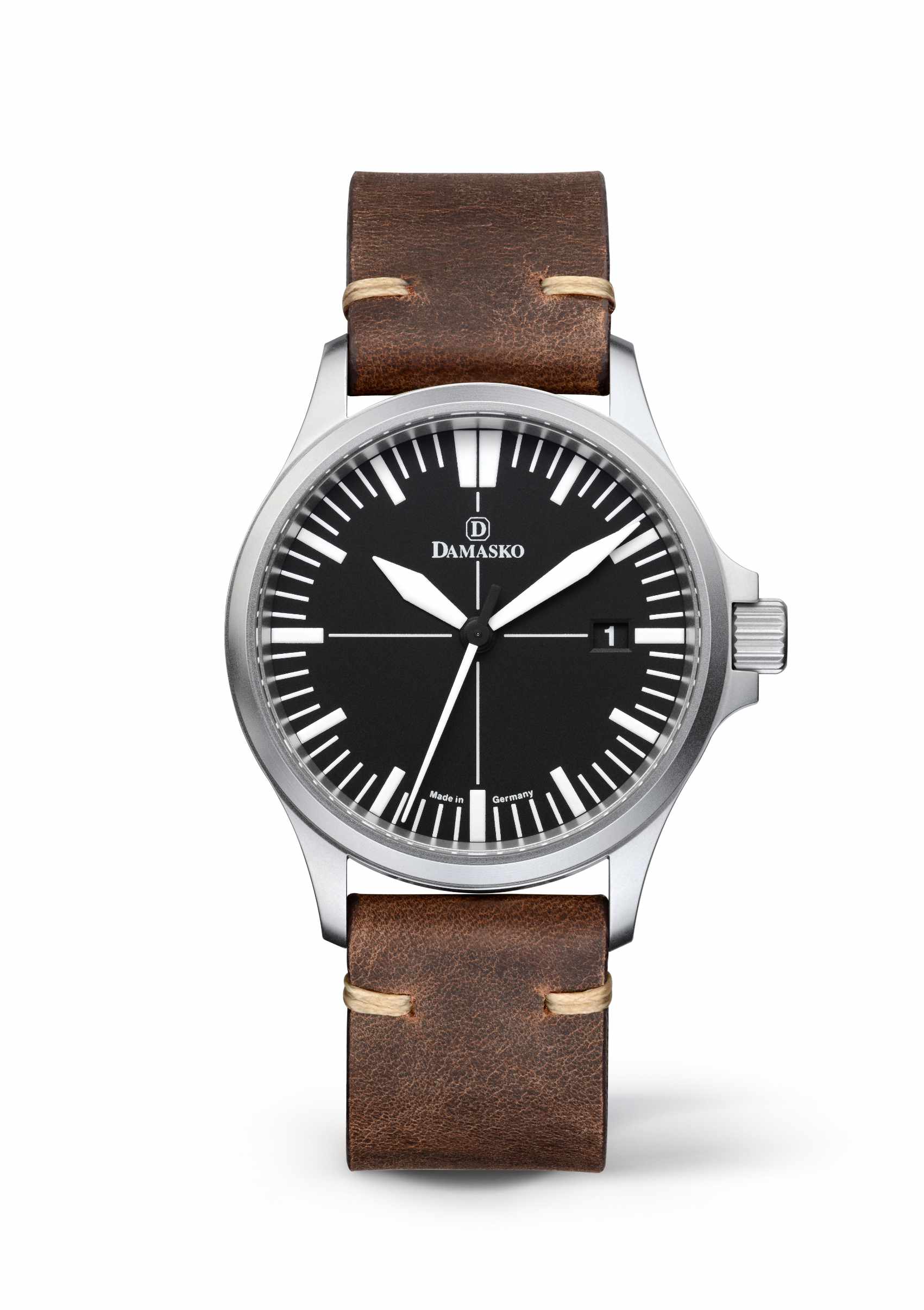Leather strap dark brown
