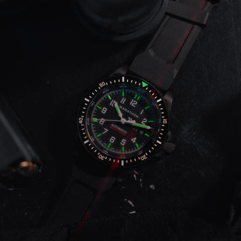 MARATHON 46mm Anthracite Jumbo Diver's Automatic (JDD) - WW194021BK