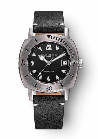 Nivada Grenchen Depthmaster - White Pacman Date 14104A