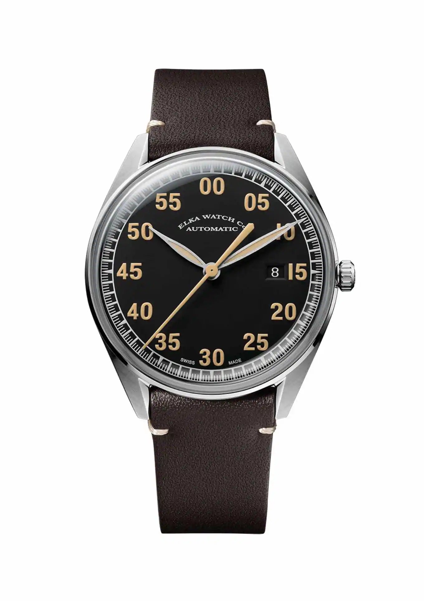 Leather strap dark brown