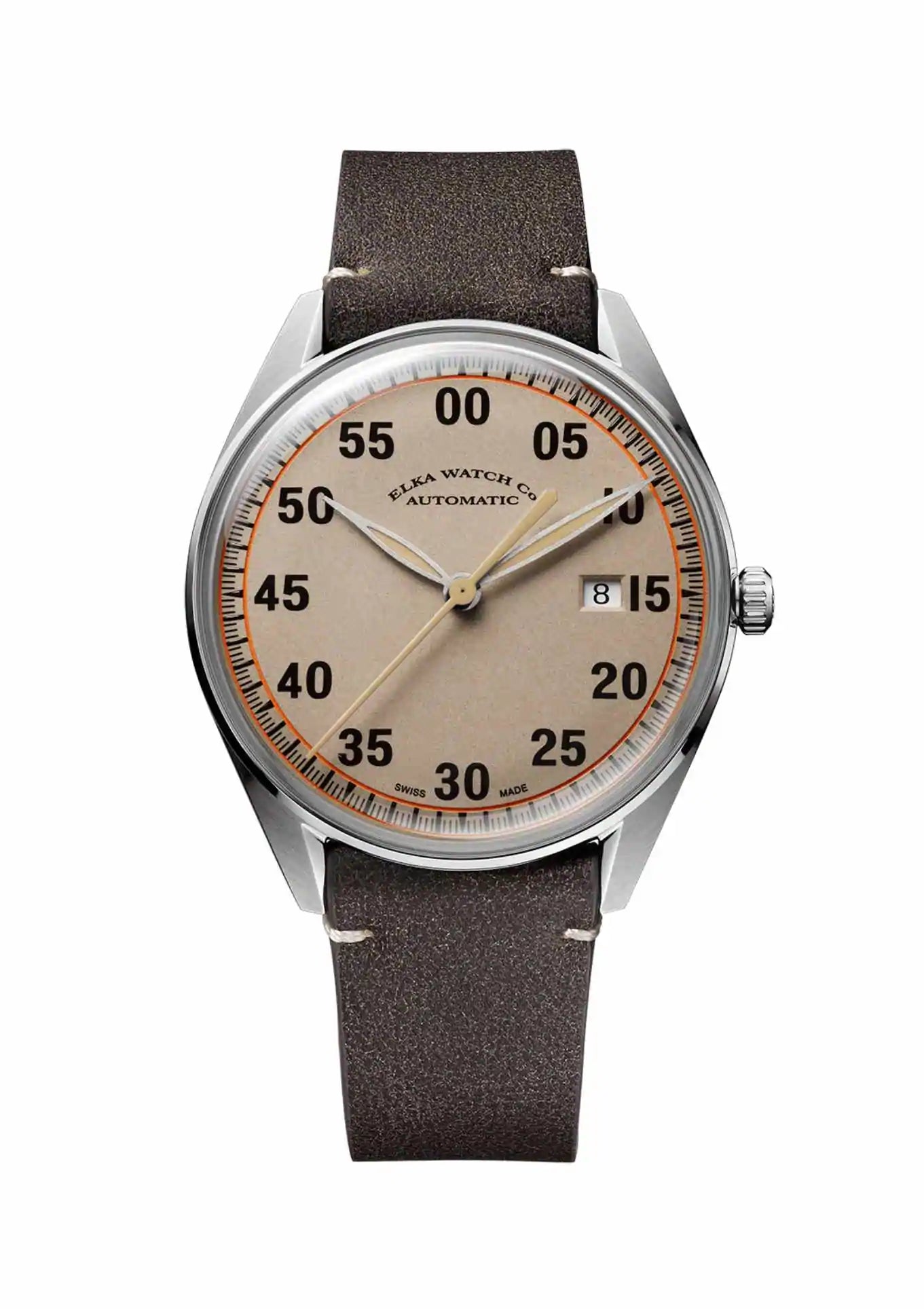Leather strap dark brown