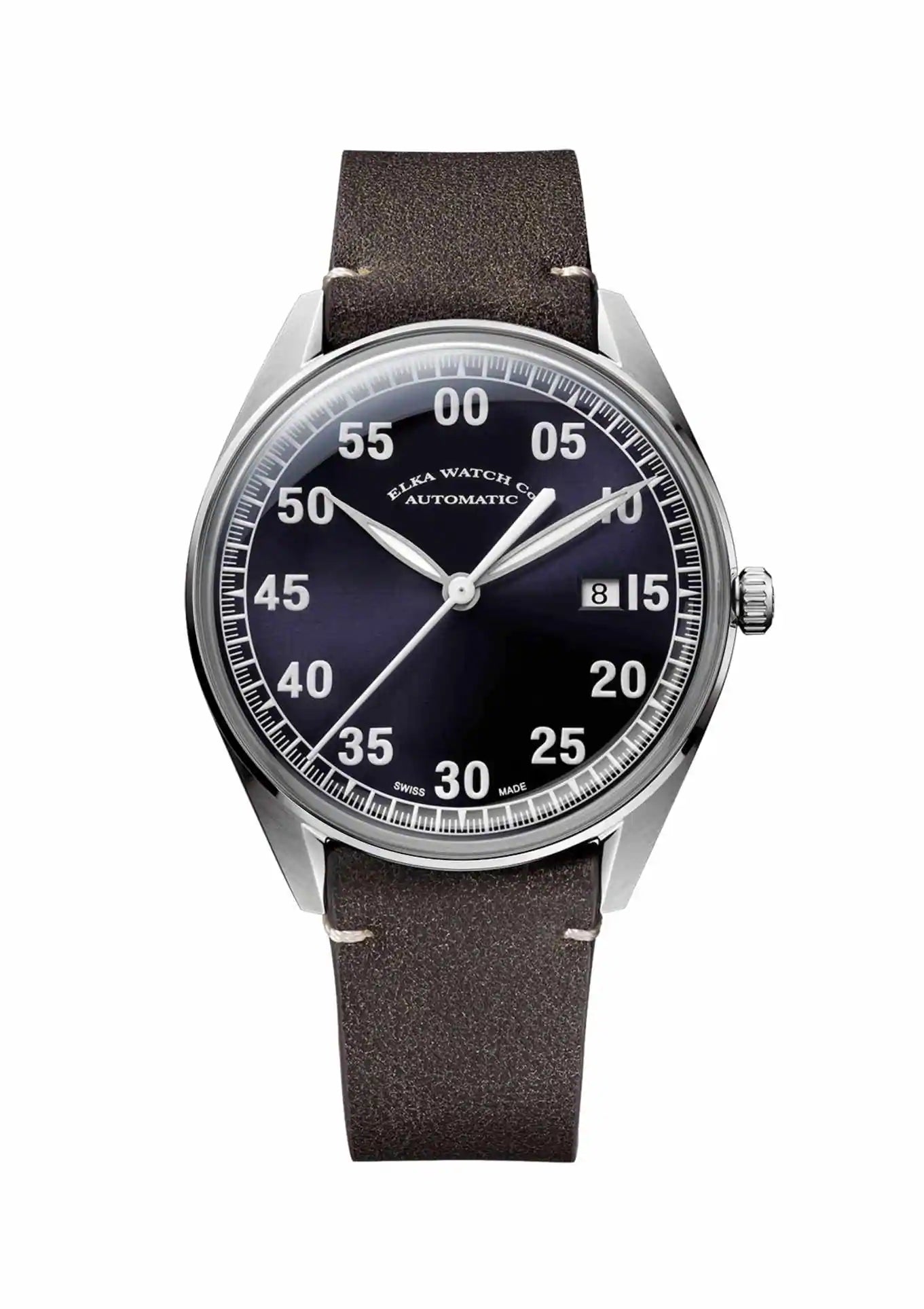 Leather strap dark brown