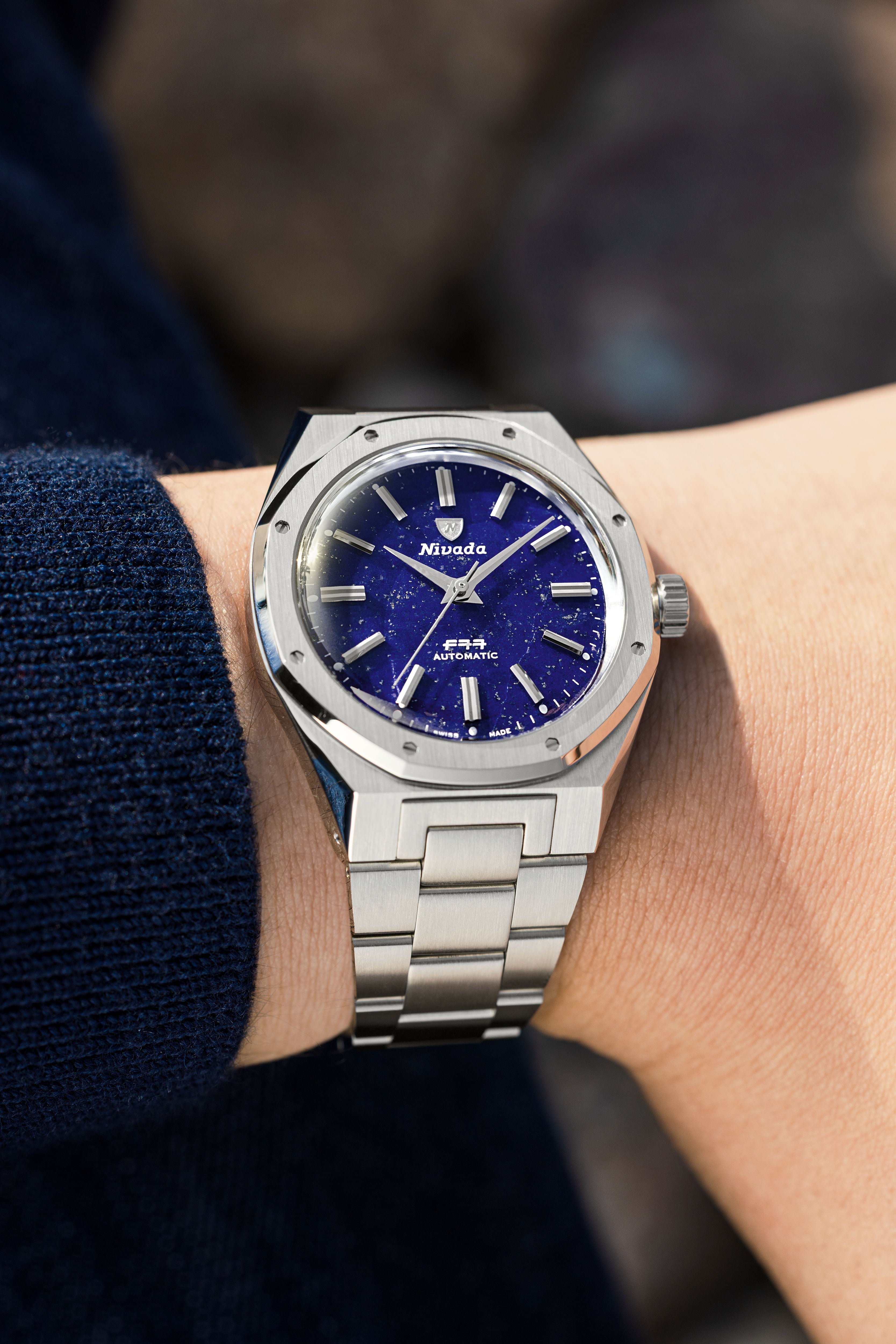 Nivada Grenchen F77 Black Mark 2 68035A77 – chronofactum.com
