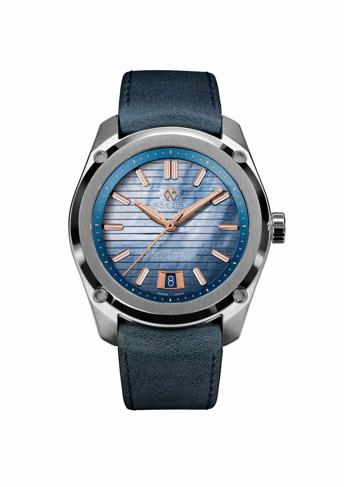 Leather strap blue