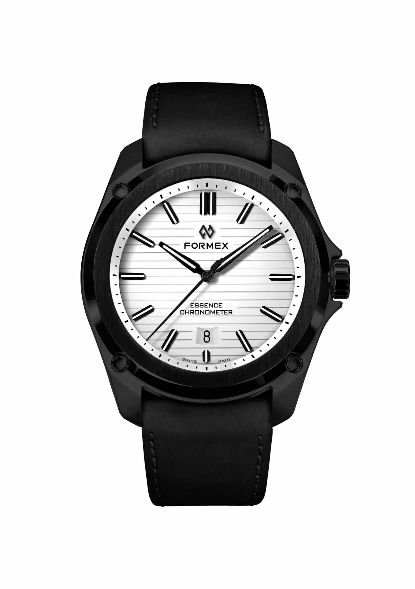 Leather strap. Black