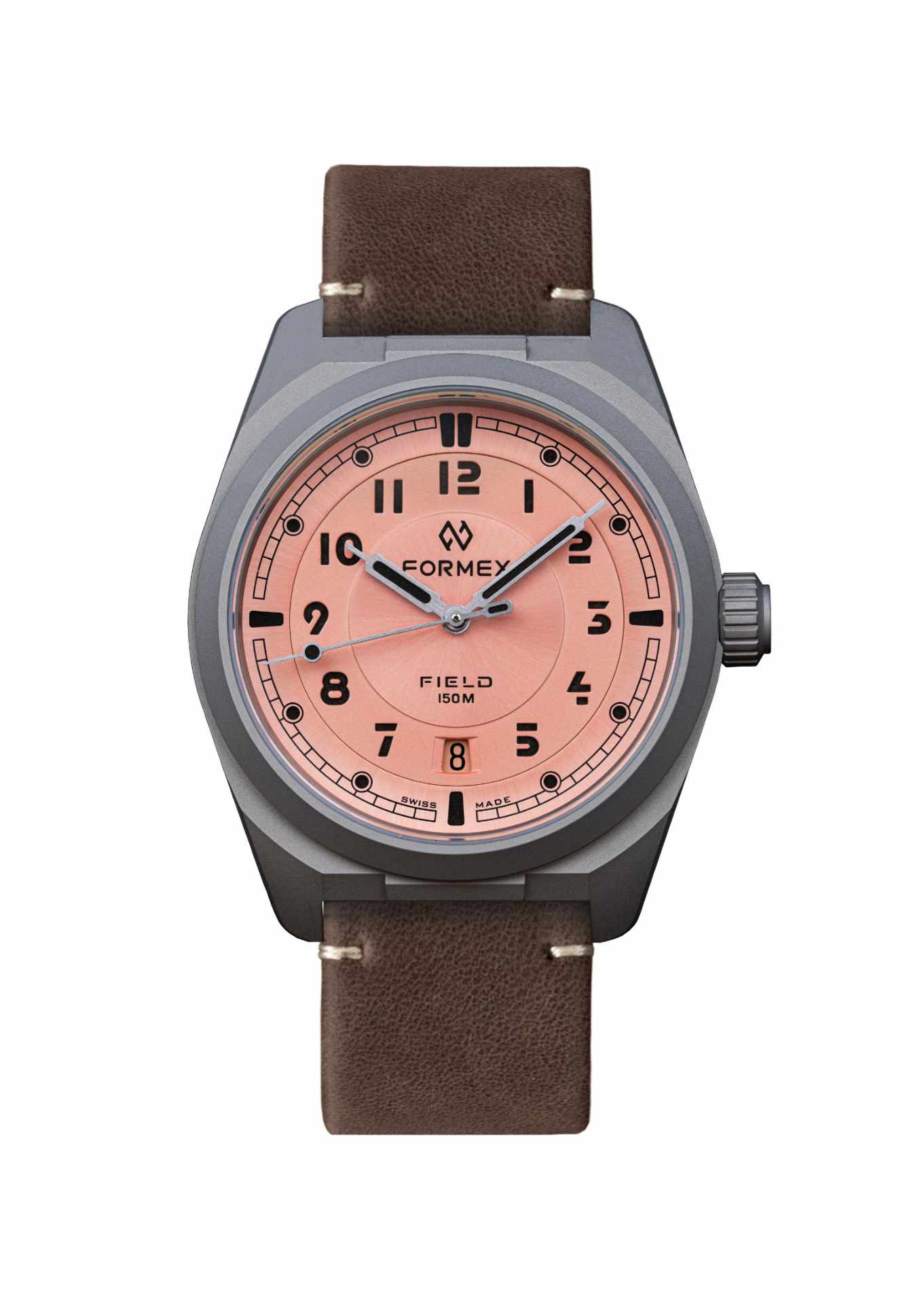Brown leather strap