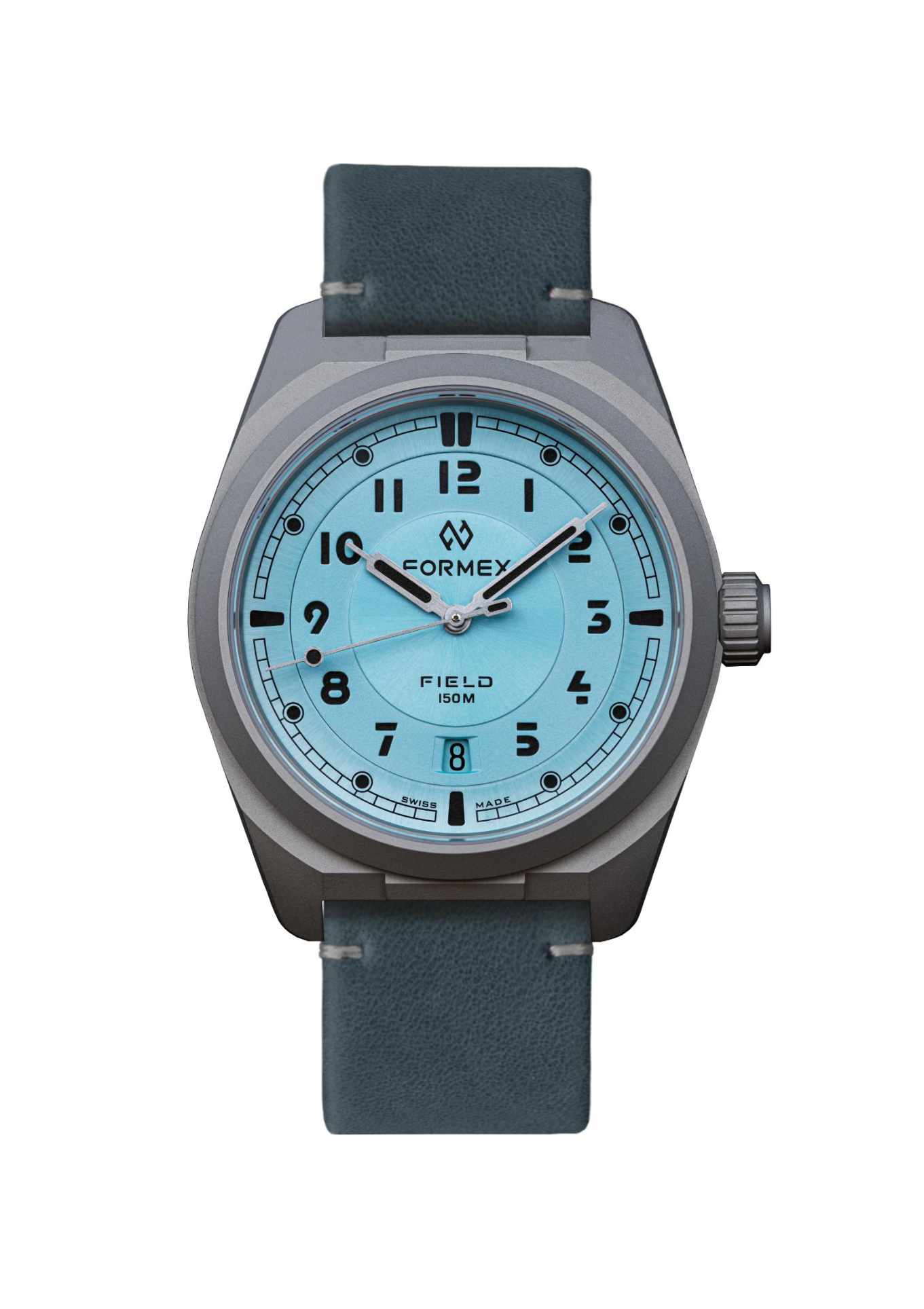 Leather strap blue