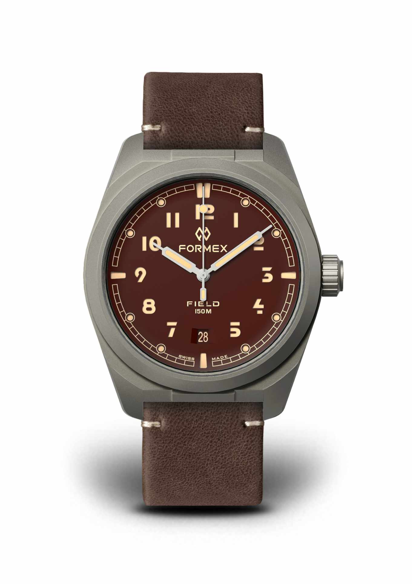 Brown leather strap
