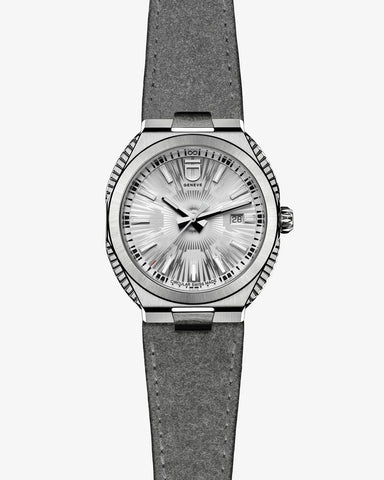 ID Geneve Circular S – Silver – Fluted Sides