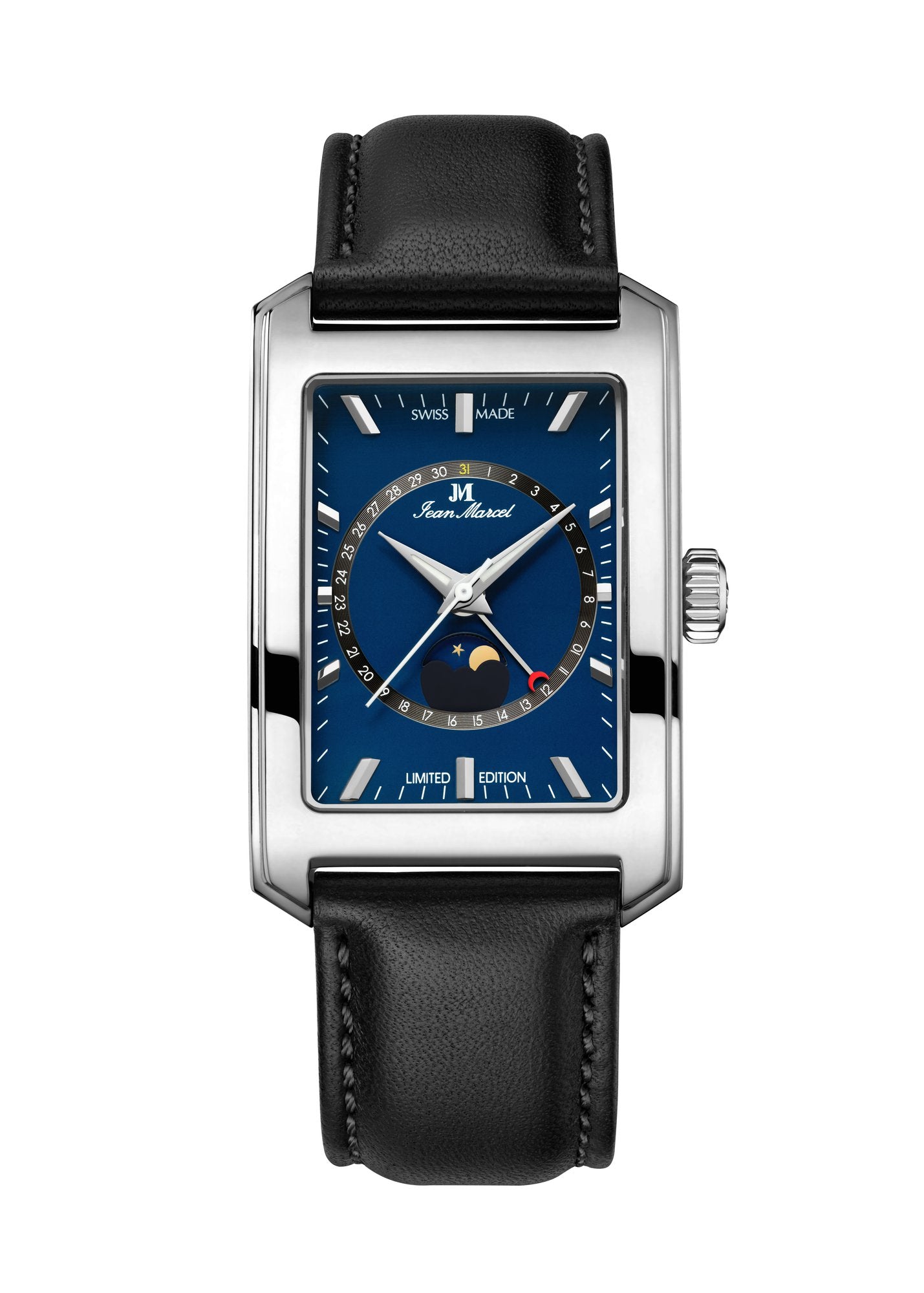 Horween leather strap black