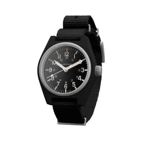 MARATHON 34mm Black General Purpose Quartz - MaraGlo - WW194009BK