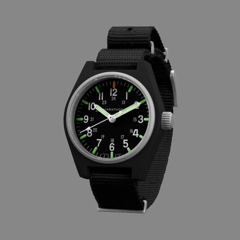 MARATHON 34mm Black General Purpose Quartz - MaraGlo - WW194009BK
