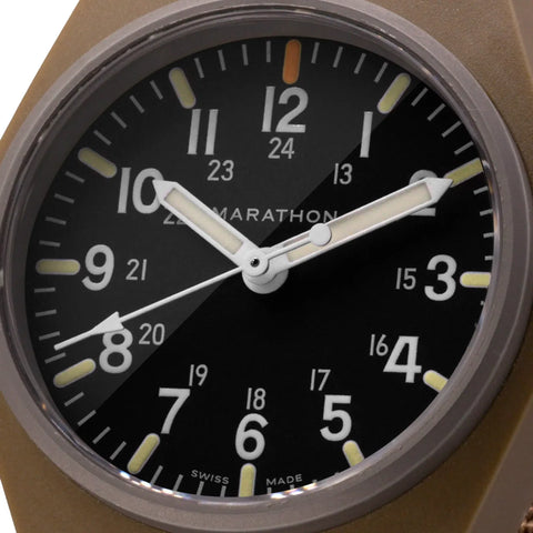 MARATHON 34mm Desert Tan General Purpose Quartz GPQ - MaraGlo - WW194009DT