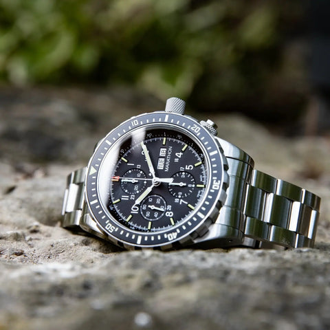 MARATHON 46mm CSAR Jumbo Diver/Pilot Automatic Chronograph - WW194014SS