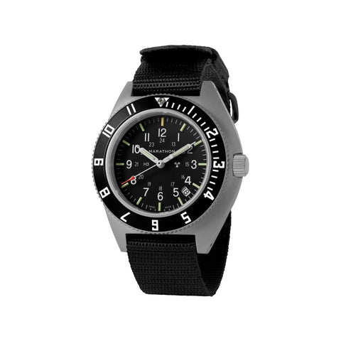 MARATHON SSNAV Steel Navigator Quarz - Black Dial with Date - WW194013SS