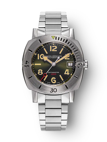 Nivada Grenchen Depthmaster - Numerals Date Green 14103A
