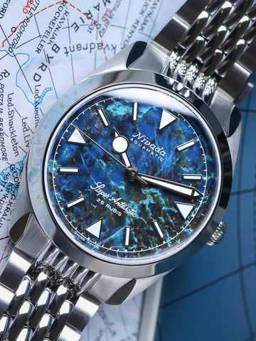 Nivada Grenchen X Chronofactum Antarctic Chrysocoll