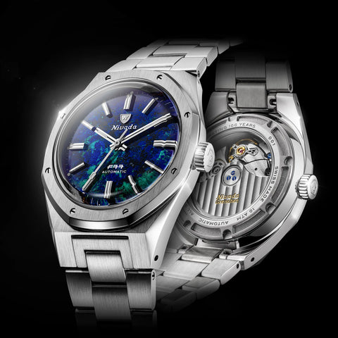 Nivada Grenchen F77 MKII AZURITE - 100 YEARS - 68056A77