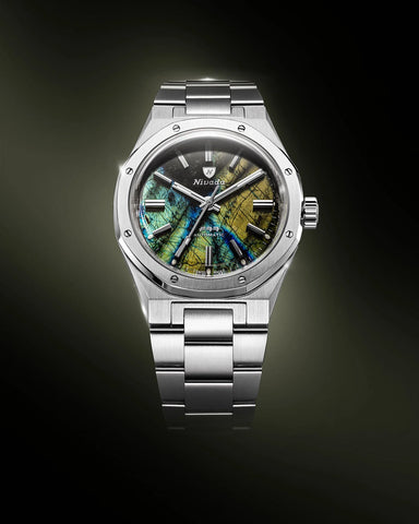 Nivada Grenchen F77 MKII LABRADORITE - 100 YEARS - 68054A77