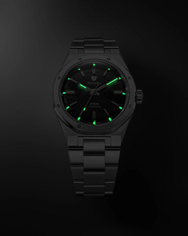 Nivada Grenchen F77 MKII SHUNGITE BLACK - 100 YEARS - 68058A77