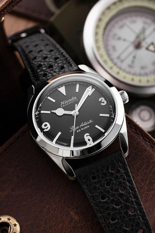 Nivada Grenchen Antarctic 3.6.9 Black No Vintage 32039A