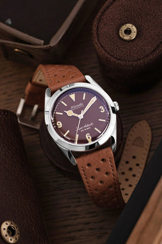 Nivada Grenchen Antarctic 3.6.9 Brown No Vintage Beige Lume 32041A