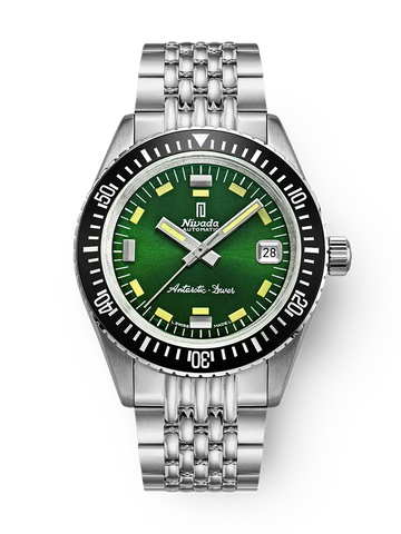 Nivada Grenchen Antarctic Diver Green - Date - 32053A