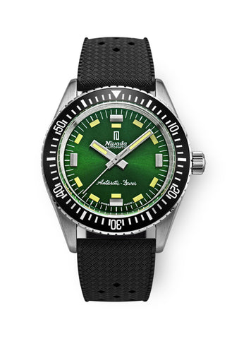 Nivada Grenchen Antarctic Diver Green - No Date - 32059A