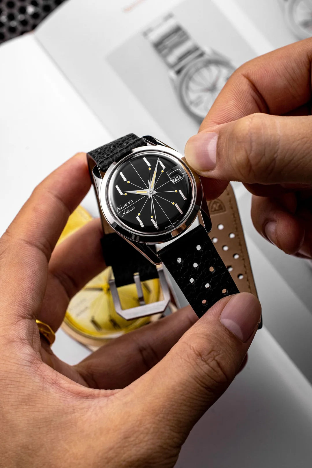 Nivada Grenchen Antarctic Spider Black 32072A – chronofactum.com Nivada Grenchen Antarctic Spider Black 32072A – chronofactum.com