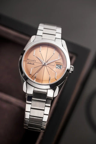 Nivada Grenchen Antarctic Spider Salmon 32042A