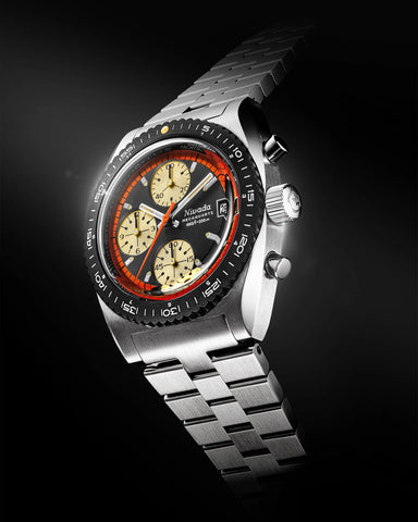 Nivada Grenchen Autochron Orange Mecaquartz 77004Q