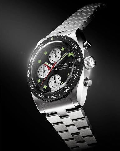 Nivada Grenchen Autochron Reverse Panda Mecaquartz 77007Q