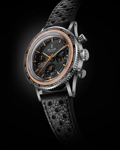 Nivada Grenchen Chronoking Inter Bezel 87042Q - GMT Bezel