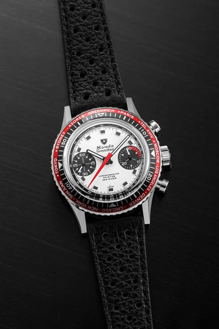 Nivada Grenchen Chronomaster Paul Newman Inter Bezel 86054M - Stahlboden