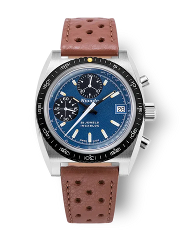 Nivada Grenchen Chronosport Blue 77003A