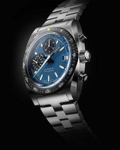 Nivada Grenchen Chronosport Blue 77003A