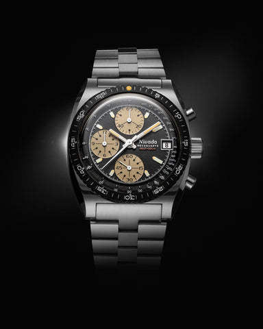 Nivada Grenchen Chronosport Mecaquartz Yellow 77001Q