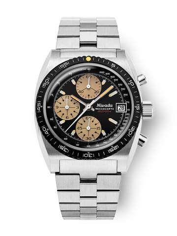 Nivada Grenchen Chronosport Mecaquartz Yellow 77001Q